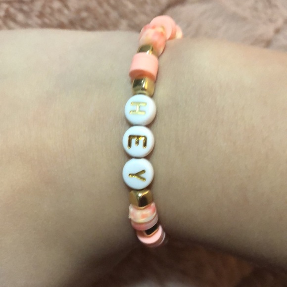 Clay bead. Hey bracelet. small - Picture 2 of 3